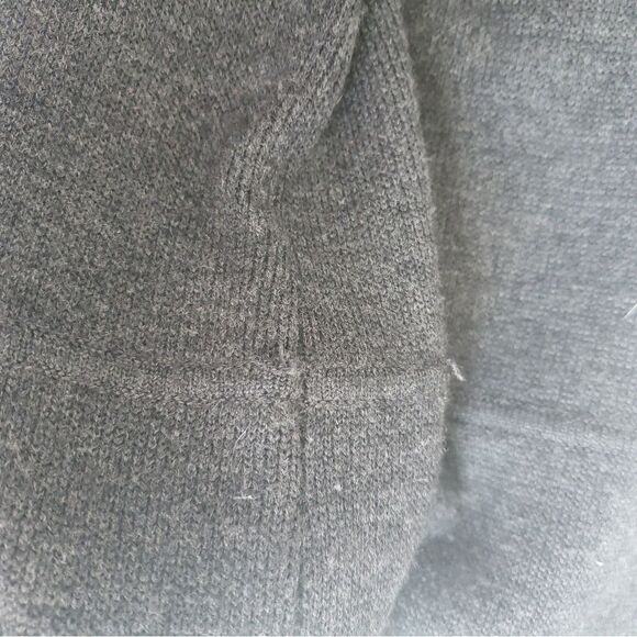 Theory Jenilee B New Steady Wool Gray Tunic Sweater Dress Short Sleeve Small - Picture 8 of 8